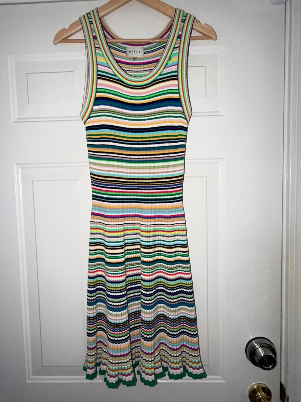 Milly Multicolor Striped Knit Dress. Sz S/P